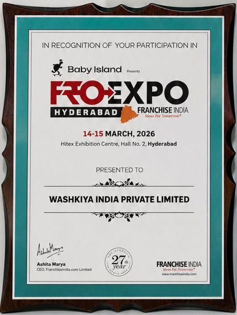 FRO Expo Hyderabad participation certificate for Washkiya